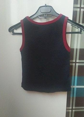 Kız Çocuk Mor Kolsuz Basic Atlet - Görsel 2