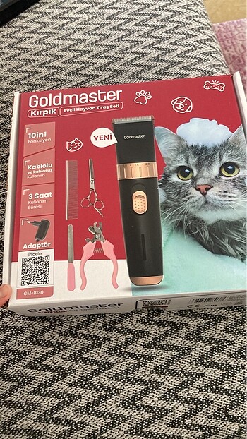 Kedi ve köpek traş makinesi ( Gold Master )