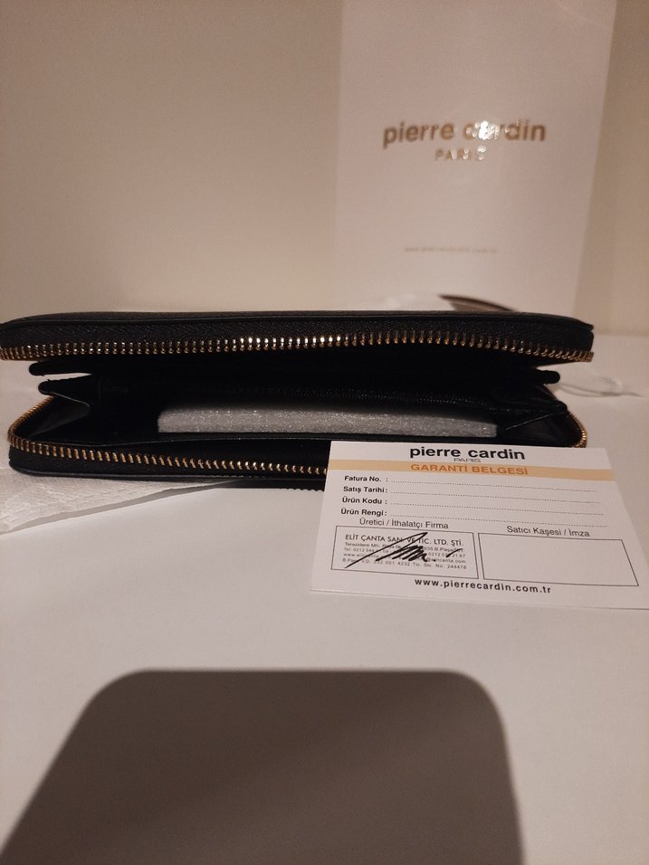 Pierre Cardin Siyah Deri Kadın Cüzdan - Görsel 3