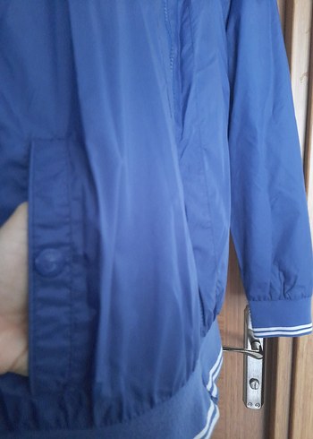 Mavi Erkek Spor Rüzgarlık Fermuarlı - Görsel 2