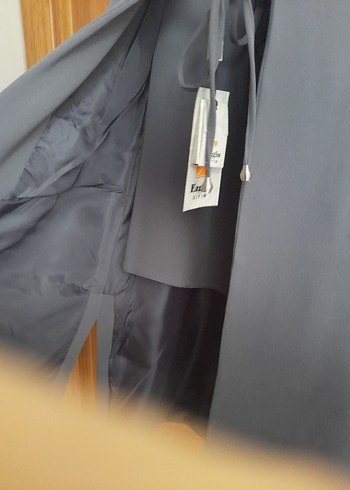 Gri Kadın Uzun Kollu Kemerli Takım Elbise - Görsel 2