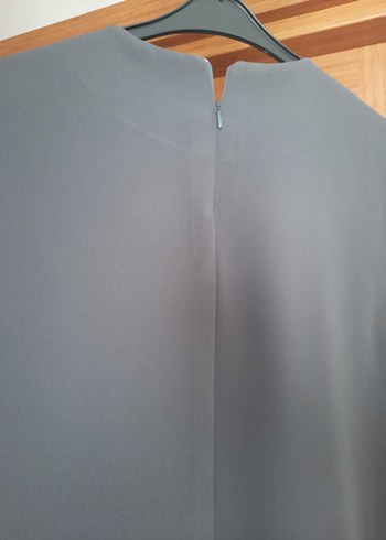 Gri Kadın Uzun Kollu Kemerli Takım Elbise - Görsel 5