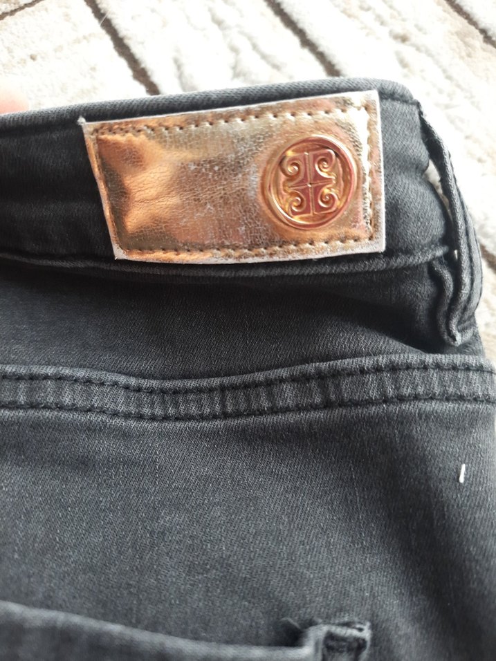 Gri Kadın Denim Normal Kesim likralı Pantolon - Görsel 5