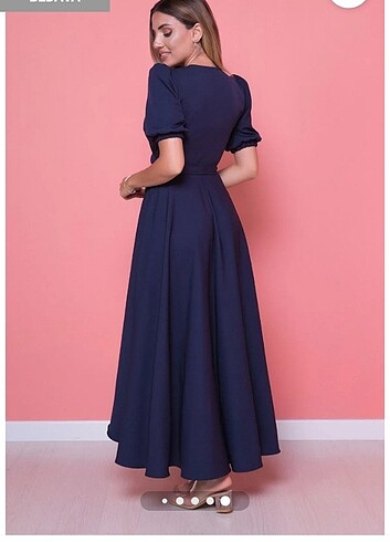 Prenses Elbisesi Önü kısa arkası uzun asimetrik elbise - Görsel 5