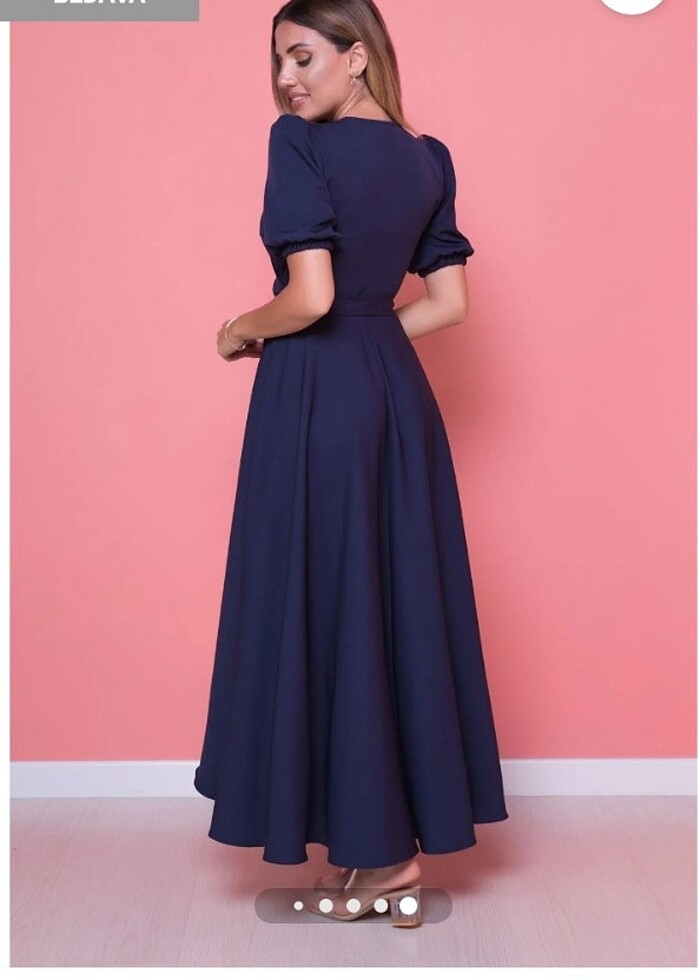 Prenses Elbisesi Önü kısa arkası uzun asimetrik elbise - Görsel 5