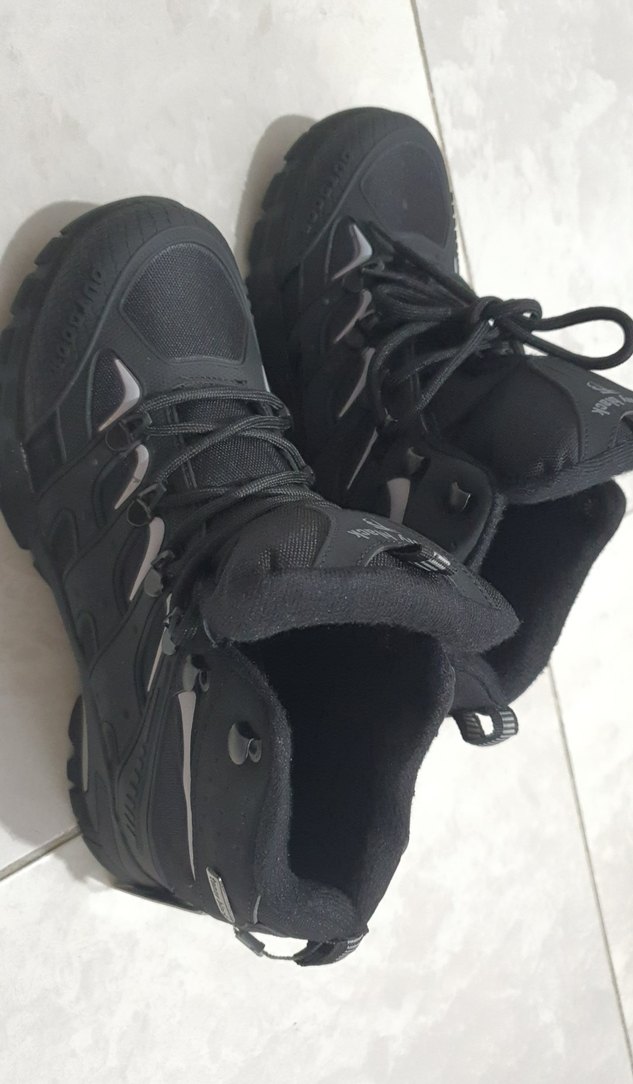 Siyah Outdoor Erkek Botları Velcro Detaylı - Görsel 4