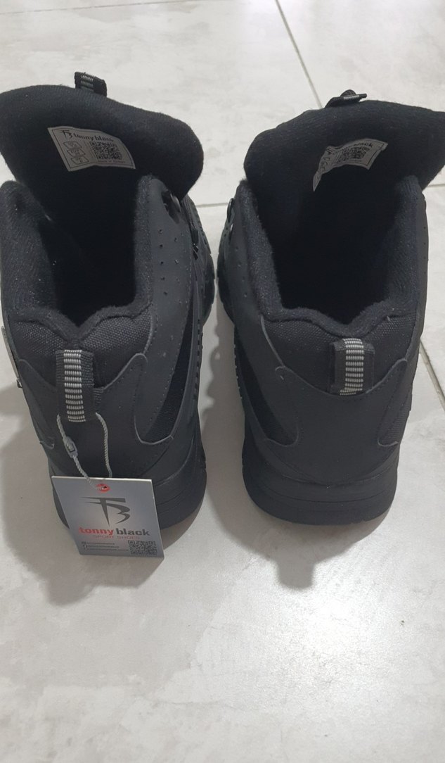 Siyah Outdoor Erkek Botları Velcro Detaylı - Görsel 3