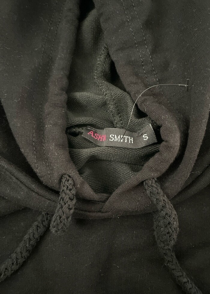 Kapşonlu crop - Görsel 2