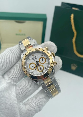 Rolex Erkek Klasik Çelik kasa Beyaz Saat