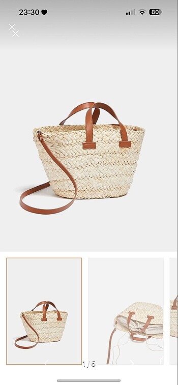 pull and bear hasır çanta