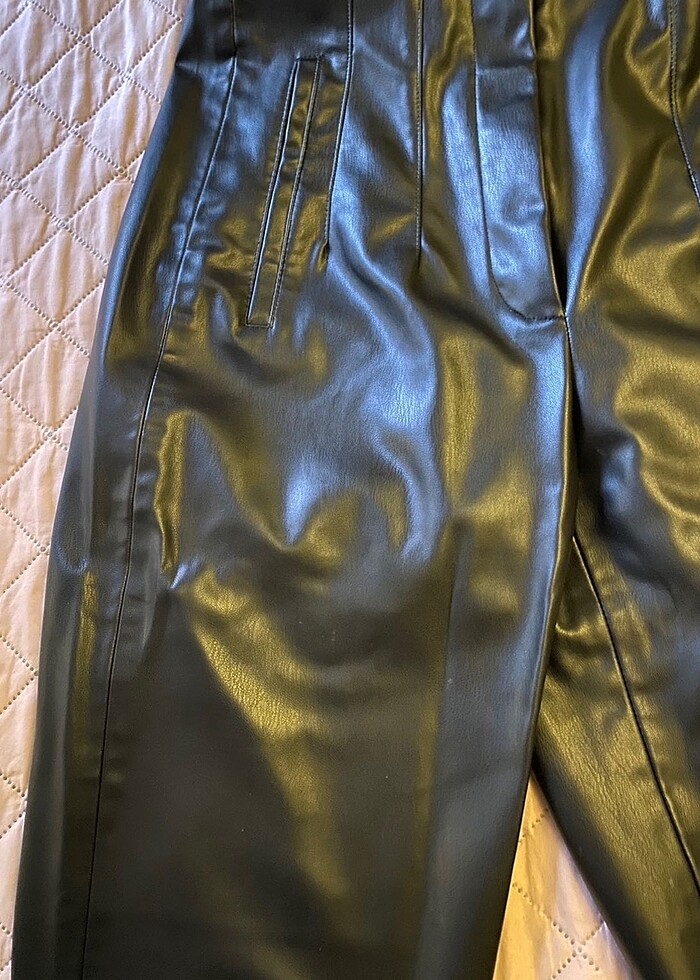 Zara Deri Pantolon - Görsel 5