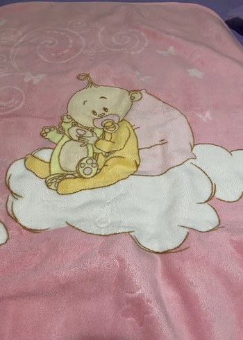 Pembe Baskılı Çocuk Battaniyesi - Görsel 2