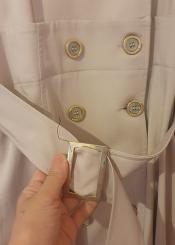 Diğer Bej Uzun Kadın Trençkot