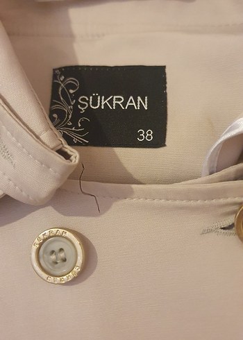 38 Beden Bej Uzun Kadın Trençkot