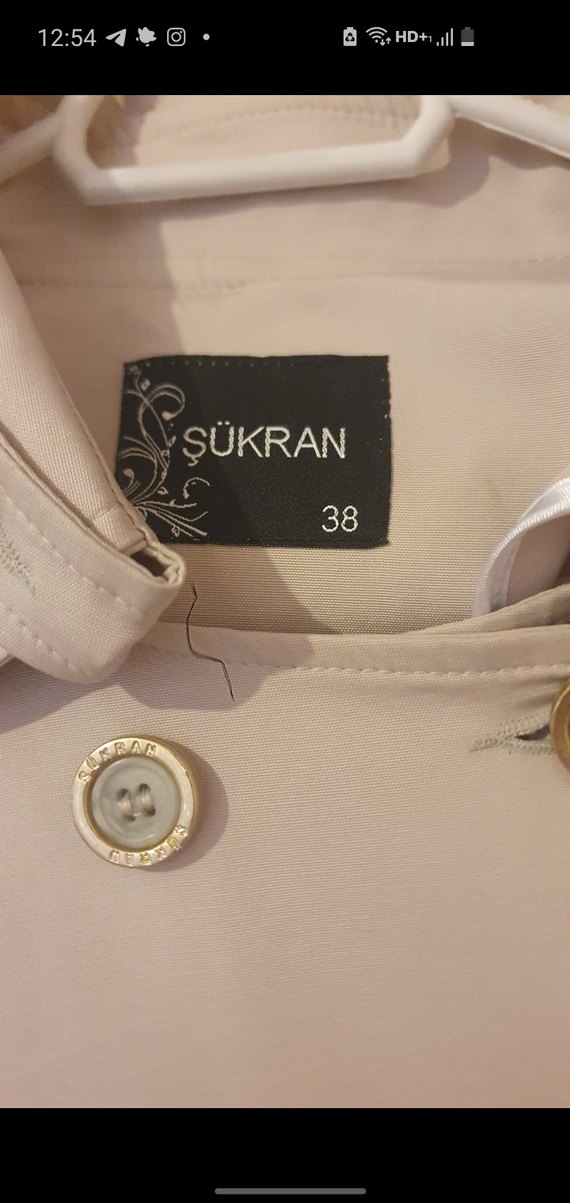 Bej Uzun Kadın Trençkot - Görsel 3