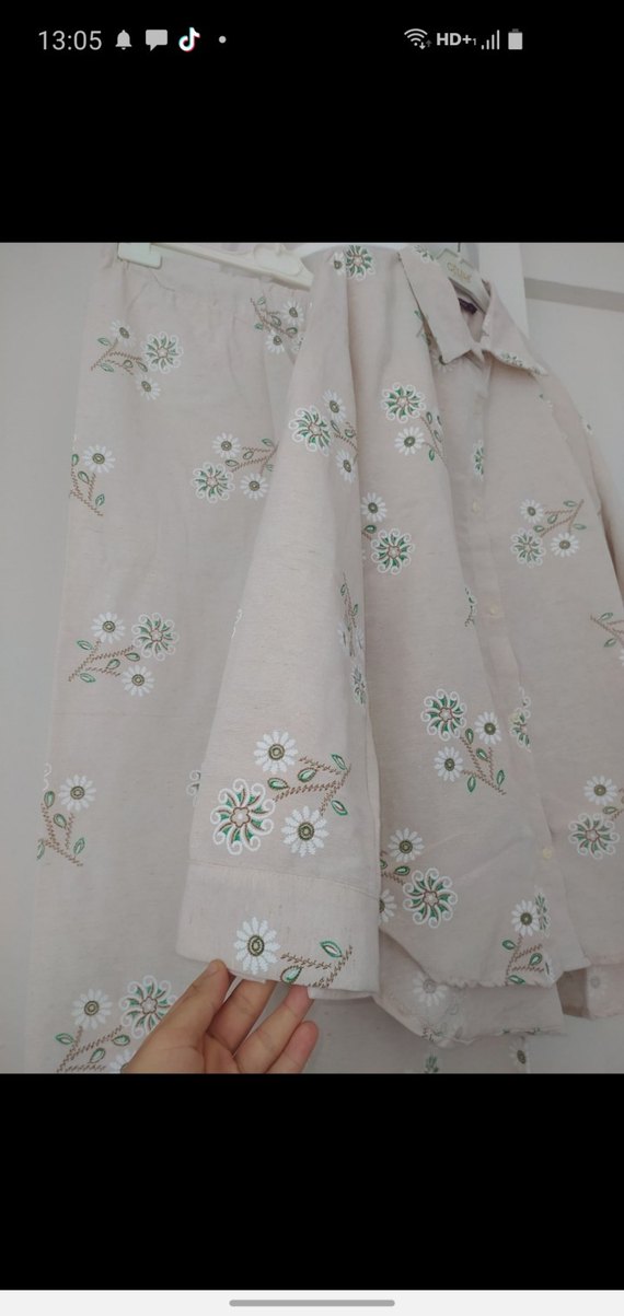 İkili keten takım. - Görsel 2