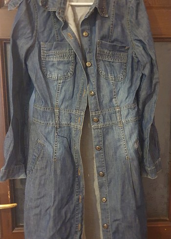 s Beden iKadın Uzun Denim Ceket