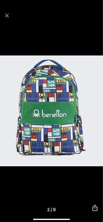  BENETTON OKUL SIRT ÇANTASI 76117