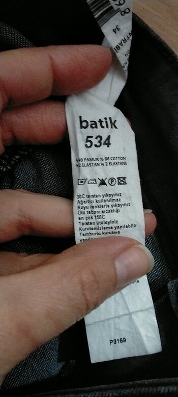 34 Beden siyah Renk Jean kot pantolon 