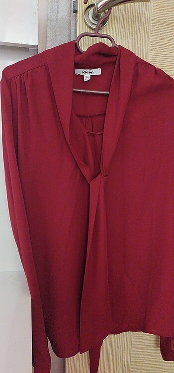 Bluz kırmızı bordo arasi