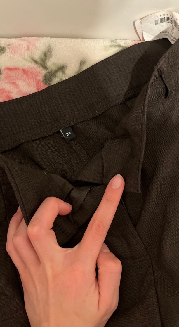 Kahverengi Kadın Kumaş Pantolon - Görsel 2