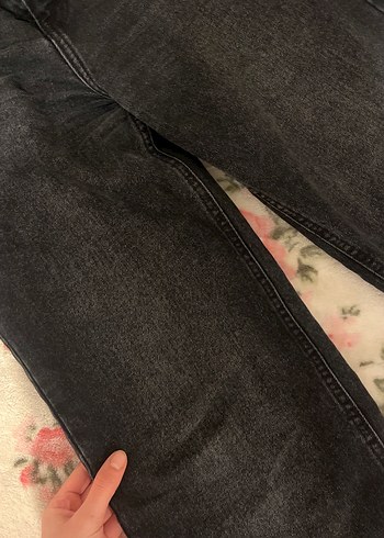 siyah Kadın Denim Kot Pantolon - Görsel 3