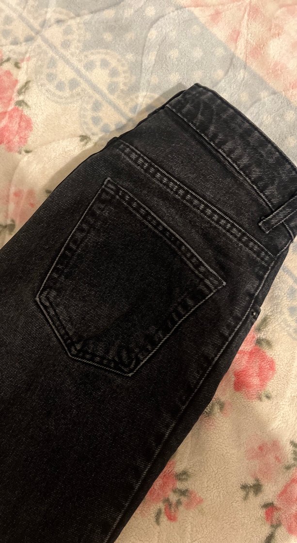 siyah Kadın Denim Kot Pantolon - Görsel 5