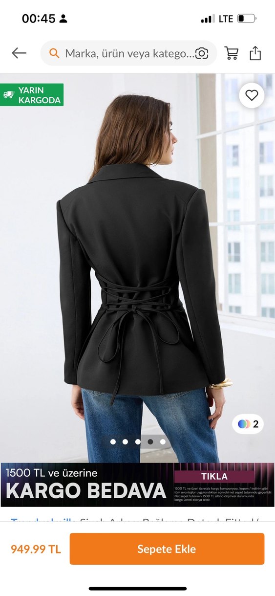 blazer ceket - Görsel 2