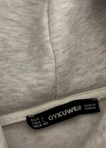 gri oversize sweatshirt - Görsel 4