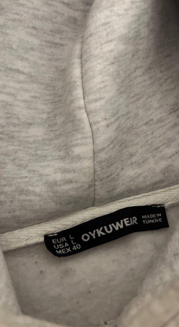 gri oversize sweatshirt - Görsel 4