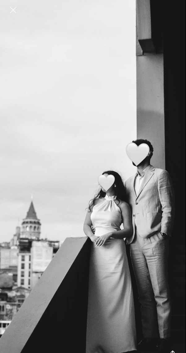 Minimalist Beyaz Uzun A-Line Gelinlik - Görsel 3