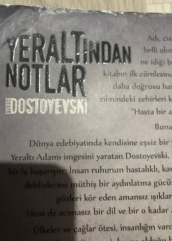  Yeraltından Notlar - Fyodor Dostoyevski
