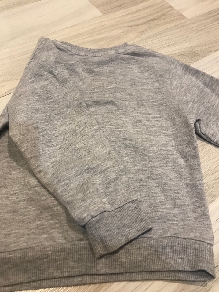 Erkek Çocuk Gri Baskılı Sweatshirt - Görsel 3