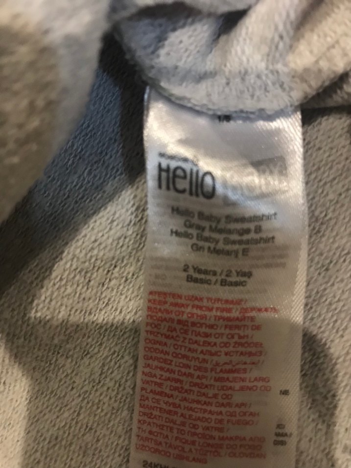 Erkek Çocuk Gri Baskılı Sweatshirt - Görsel 5