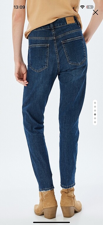 Koton Koton Yüksek Bel Slim Straight Jean