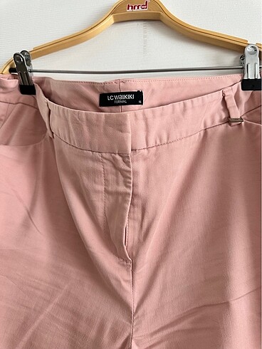 46 Beden pembe Renk Pudra kumaş pantolon