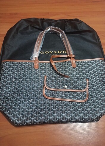  Beden siyah Renk Goyard büyük boy çanta