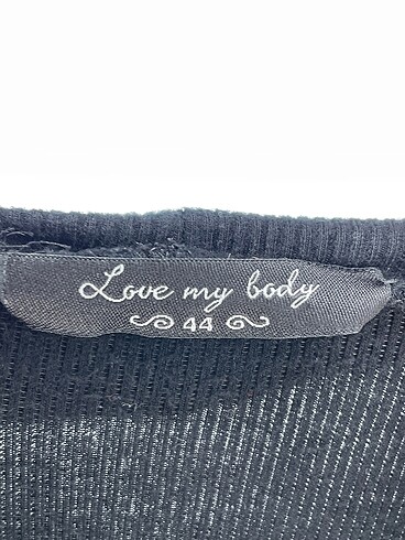 44 Beden siyah Renk Love My Body Bluz %70 İndirimli.