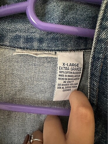 xl Beden mavi Renk Cabin Creek kot gömlek