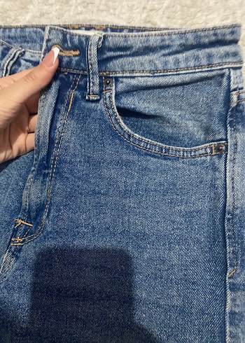 StradivariusKadın Mavi Normal Boy Denim Jean - Görsel 3