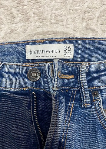 StradivariusKadın Mavi Normal Boy Denim Jean - Görsel 2