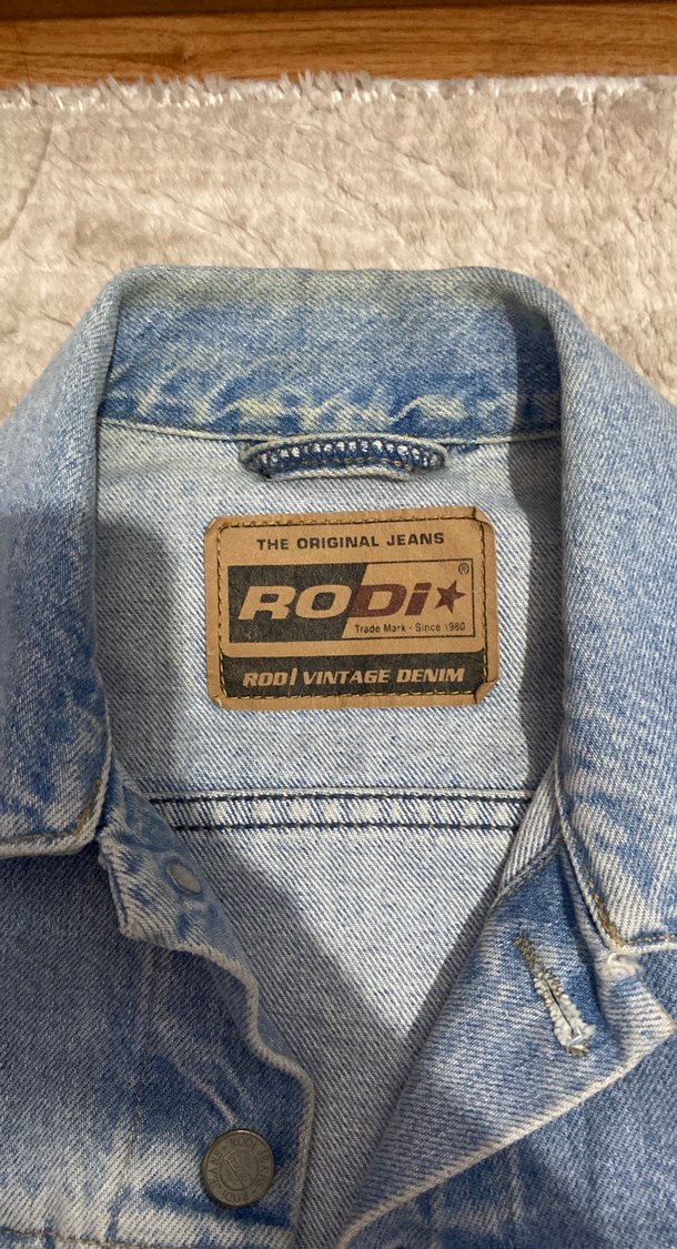 Oversize Düğmeli Mavi Denim Kadın Ceket - Görsel 2