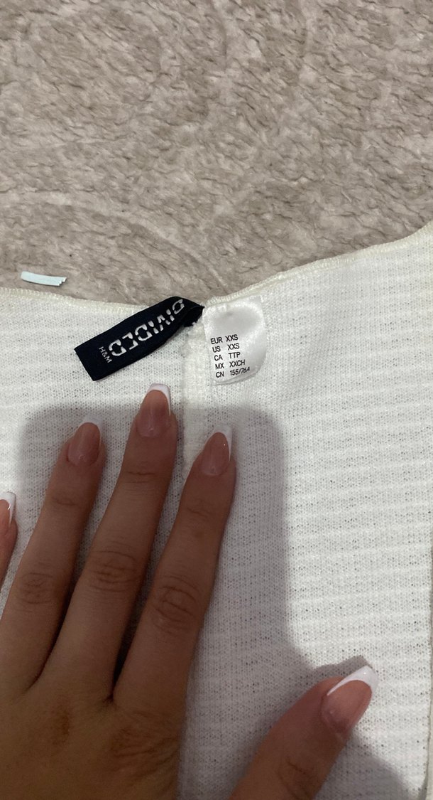 Hm Düğmeli, Kolsuz Beyaz Midi Yelek bele tam oturur - Görsel 2