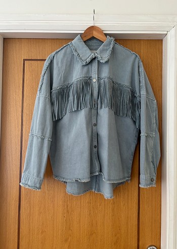 Zara Zara Püsküllü Denim Gömlek