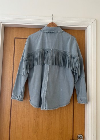 Zara Püsküllü Denim Gömlek - Görsel 3