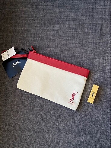 Yves Saint Laurent Ysl ruj ve makyaj çantası