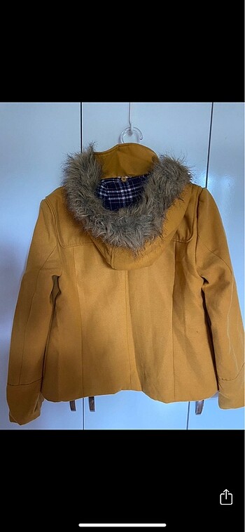 xl Beden sarı Renk Stradivarius kaban