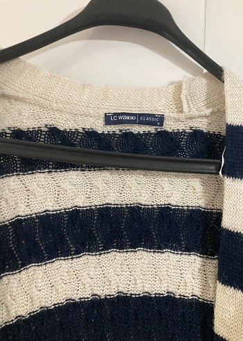 LC Waikiki Bohem Tarz Çizgili Kadın Hırka