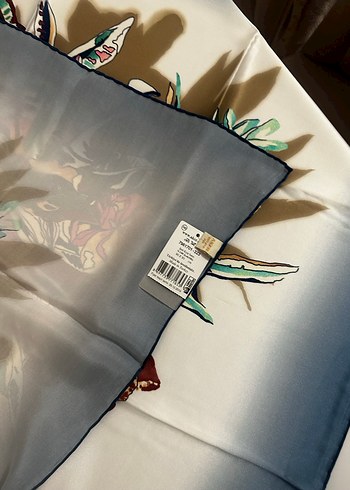 Bohem Çok Renkli ipek  Fular - Görsel 3