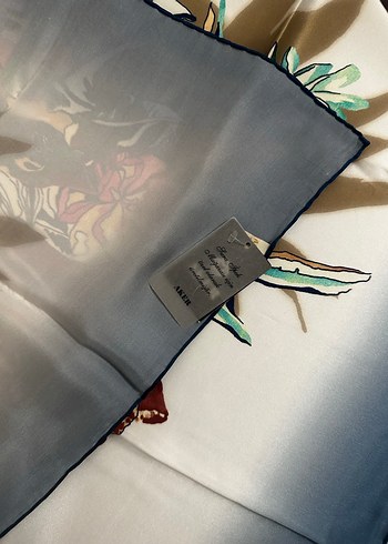 Bohem Çok Renkli ipek  Fular - Görsel 4